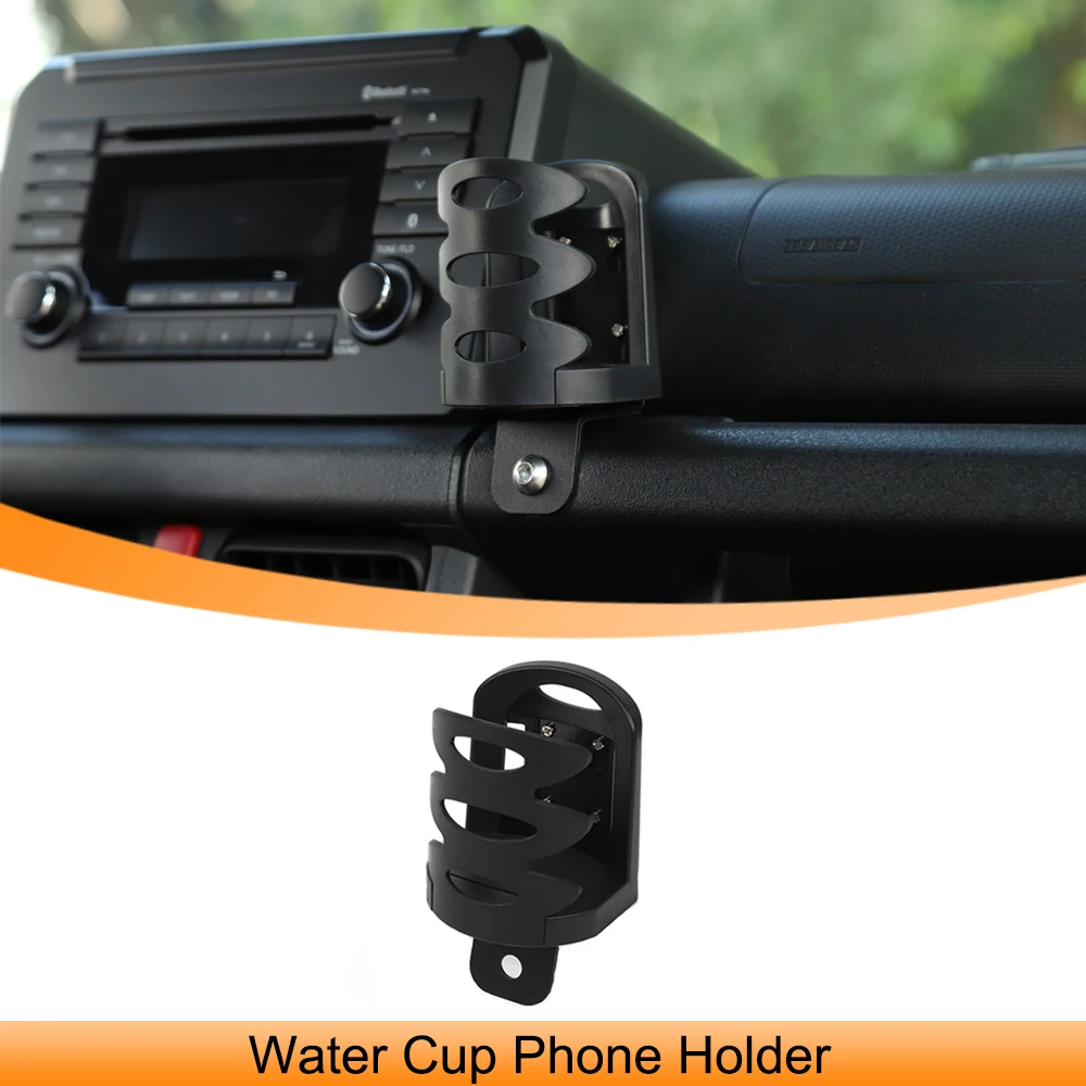 Water Cup Phone Holder Stand Drink Bottle Bracket Organizer for Suzuki Jimny 2019-2024 JB64 JB74 JB74W Car Interior Accessories