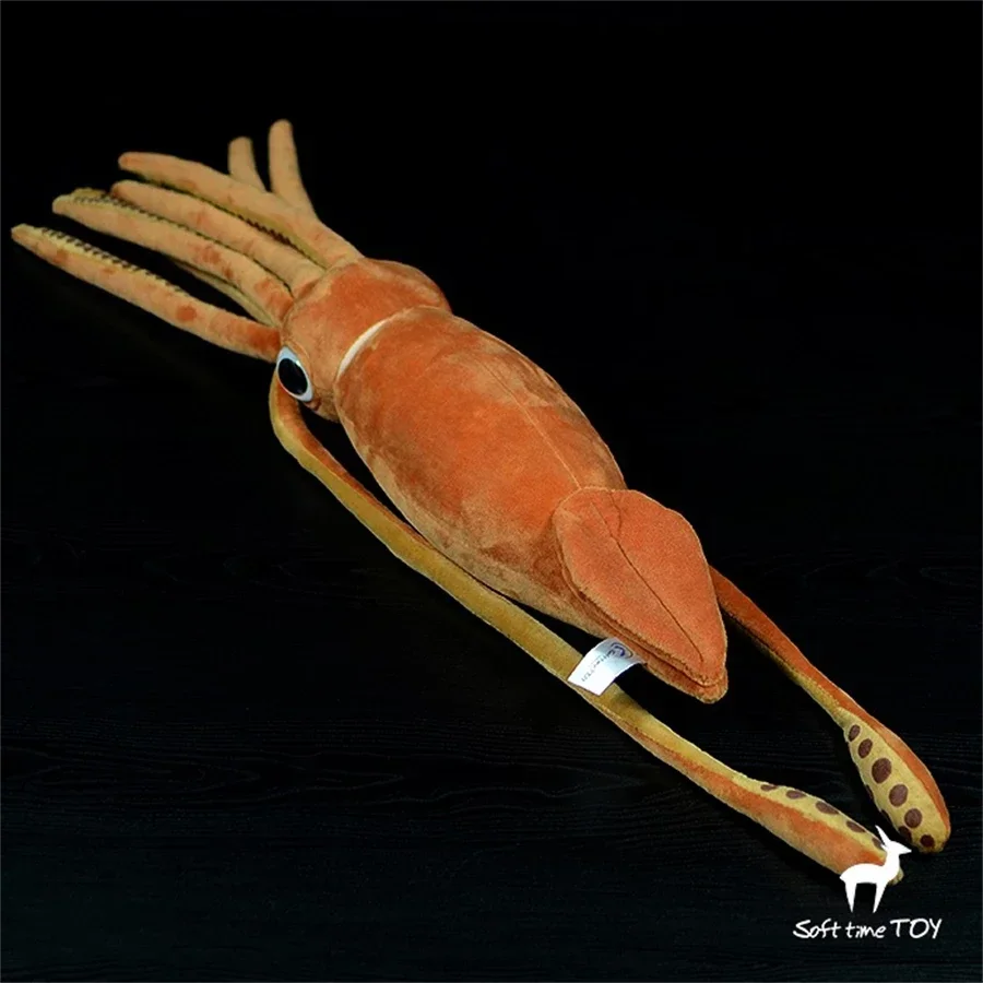 Giant Squid Plush Toy High Fidelity Inkfish Plushie Cuttlefish Plushie Lifelike Animal Simulation Stuffed Doll Collectors