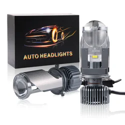 Y40 H4 Led Headlight Bulb Mini Lens Projector 110W HB2 High/low Beam Bi-Led 12V Car Motorcycle  Headlamps