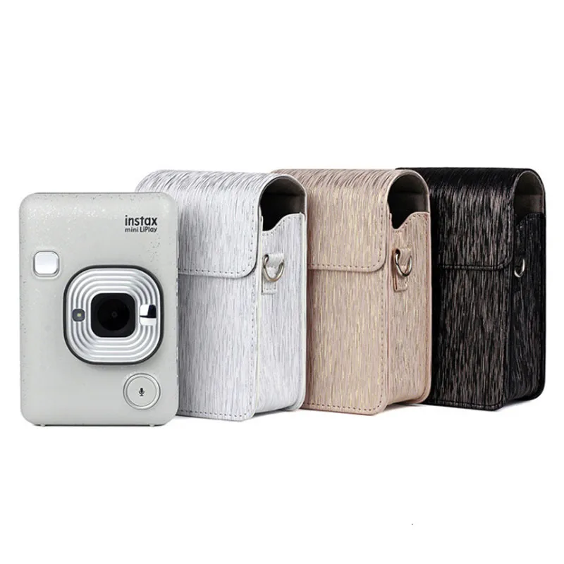 For Fujifilm Instax mini Liplay Camera Accessory Artist Oil Paint PU Leather Instant Shoulder Bag Protector Cover Case Pouch