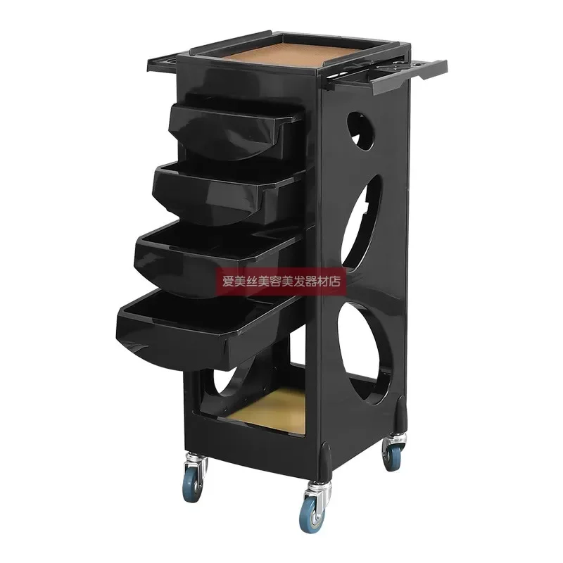 Pink Trolley Beauty Salons Furniture Cosmetologist Makeup Trolley Hospital Tattoo Professional Hairdressing Spa Auxiliary Cart