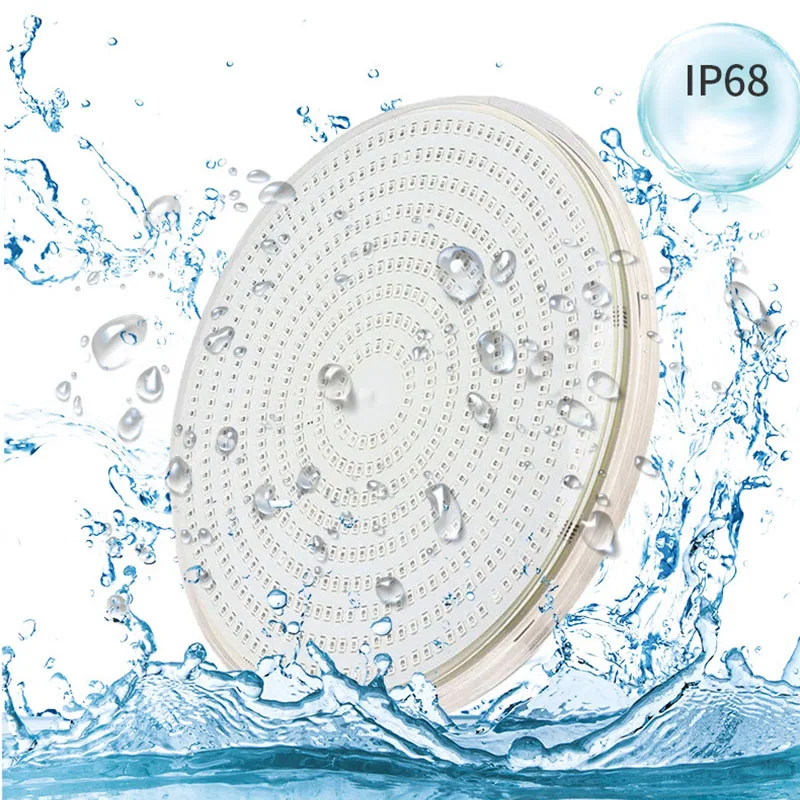 LED Pool Bulb Resin Filled Light IP68 Waterproof Underwater Lights AC12V Spot Piscine LED Couleur RGB PAR 56 42W Fountain Lamp