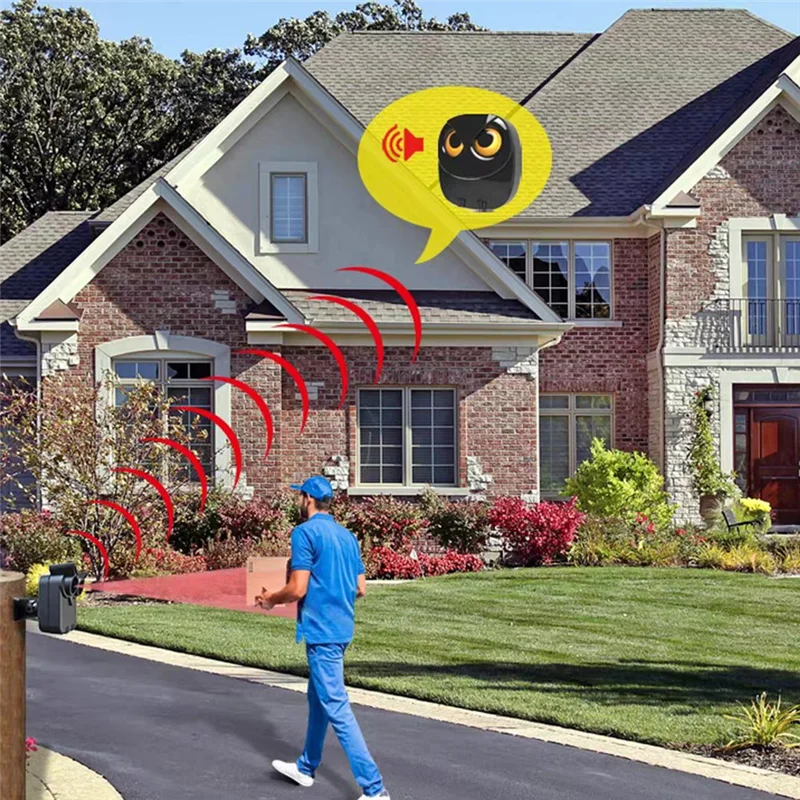 AAAEL-PIR Motion Detector Garage Burglar Secure System Outdoor Motion Detector Outdoor Motion Sensor EU Plug