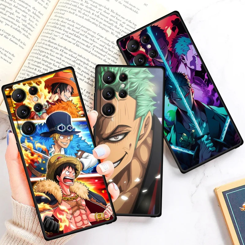 O-Ones P-Pieces Cartoon Cool For Samsung Galaxy S24 S23 S22 S21 S20 FE S10 S10E Plus Ultra Pro Lite 5G Black TPU Phone Case