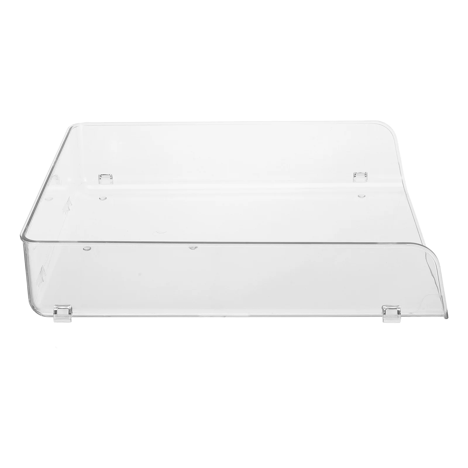 1pc Stackable File Storage Box Desktop Organizer Pet Material Modern Design For Home Use Sundries Organizer Box