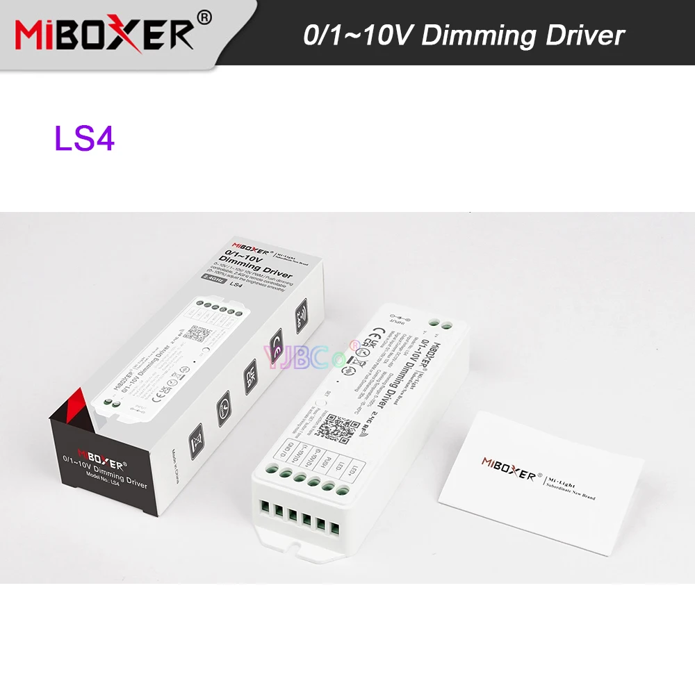 LS4 Miboxer 0/1~10V Dimming Driver 12V-48V Max 12A 0~10V,1~10V,10V PWM,push button dimmer led controller 2.4G remoter control