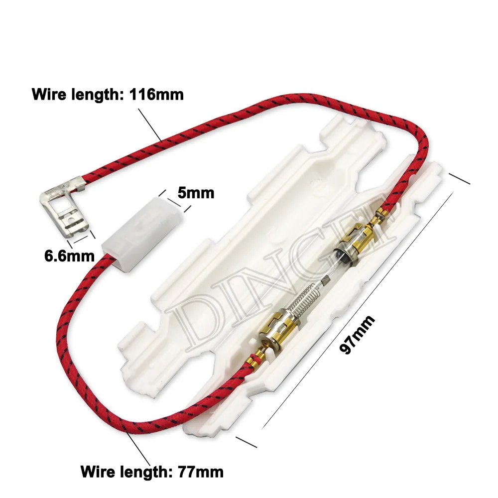 5KV 0.85A 850mA 0.9A 900mA 0.8A 800mA 0.75A Fusibile ad alta tensione per forni a microonde Portafusibile universale Parti di forni a microonde