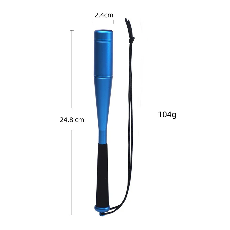 1/2/3pcs Fish Hammer Beat 104g Aluminum Alloy Fish Knocking Stick EVA Handle Fishing Bat Fishing Priest Device Fishing Tackle