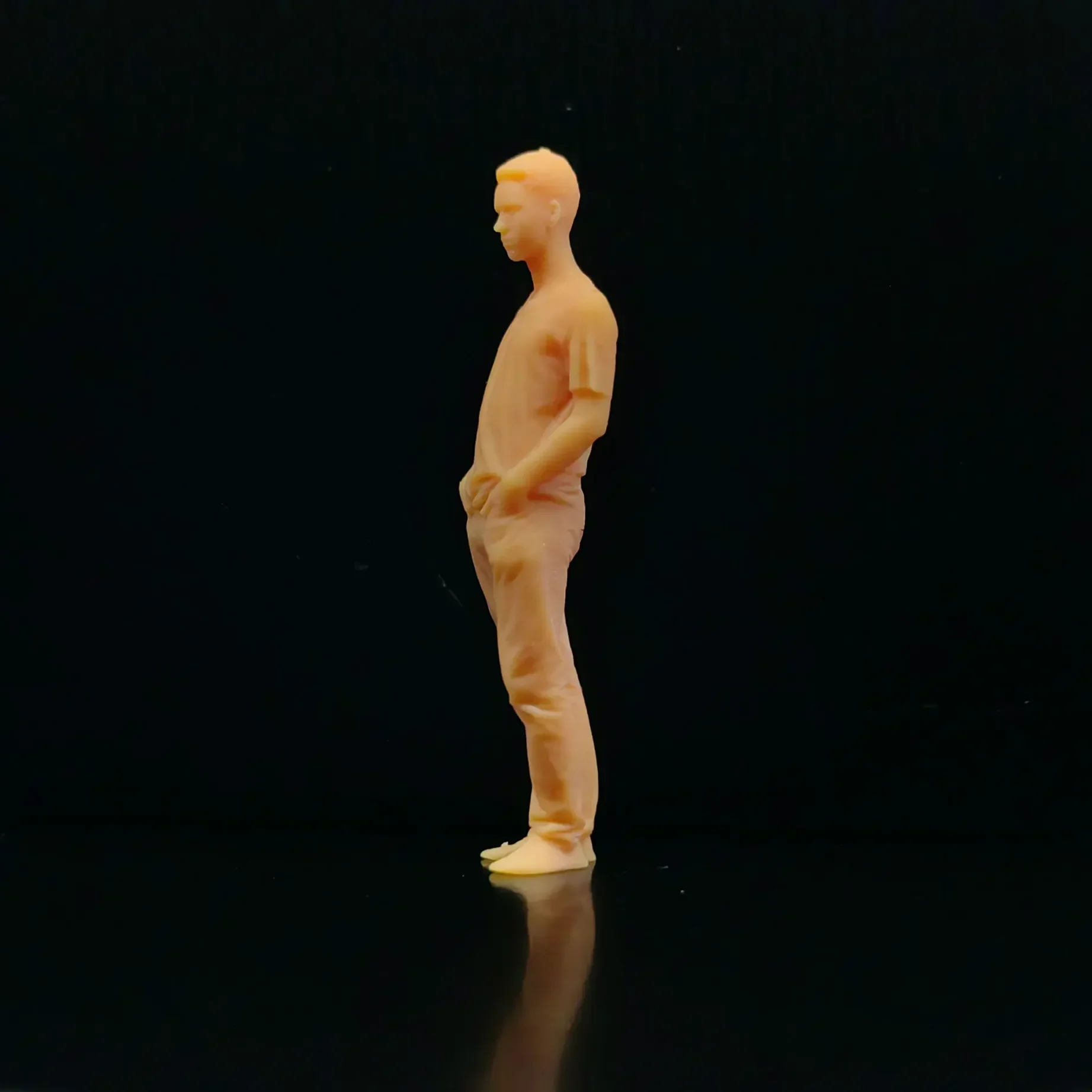 1/64 1/43 Schaalmodel Hars Handen In Pocket Man Ongekleurde Miniatuur Diorama Handgeschilderde T430