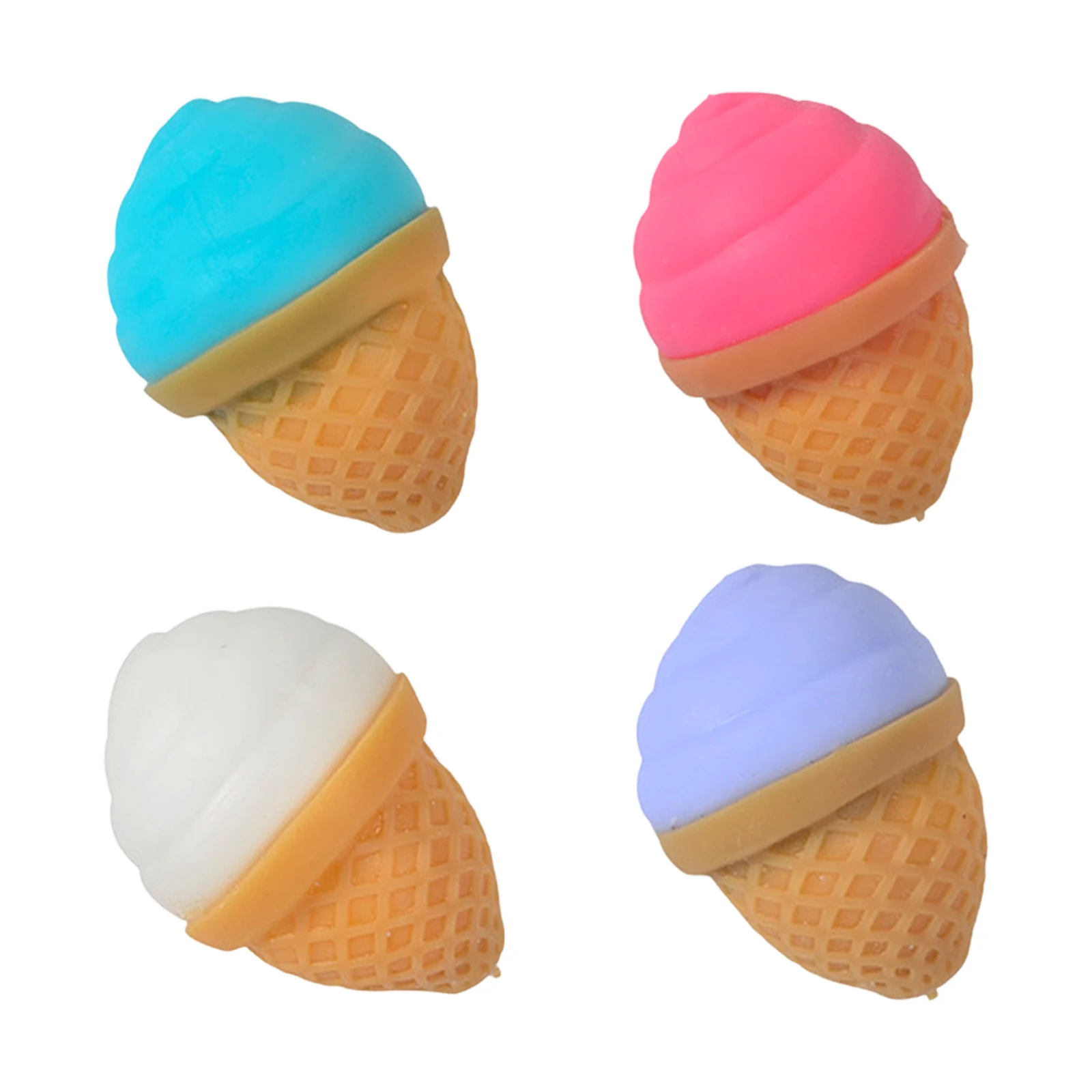 Ice-cream Hamburger Squeeze Toy Sensory Toy Silicone Simulation Food Fidget Toy Fidget Toy TPR Pinch Decompression Toy 2026
