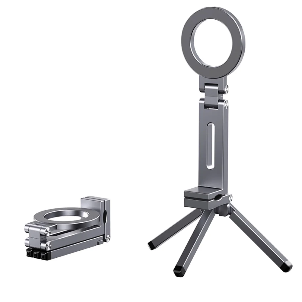 

Magnetic Phone Tripod Stand with 360 Degree Rotation Portable and Lightweight Aluminum Alloy for Travel and Video Recording
