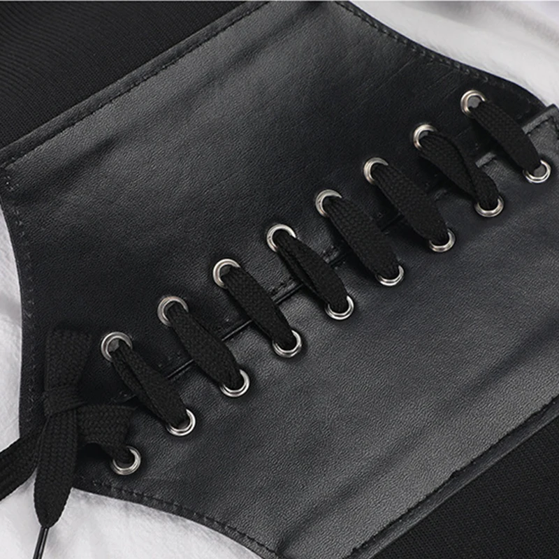 Women\'s Corset Body Shapewear Sexy Wide Leather Belt Cummerbunds Strap Belts for Women High Waist Slimming Corsets and Bustiers