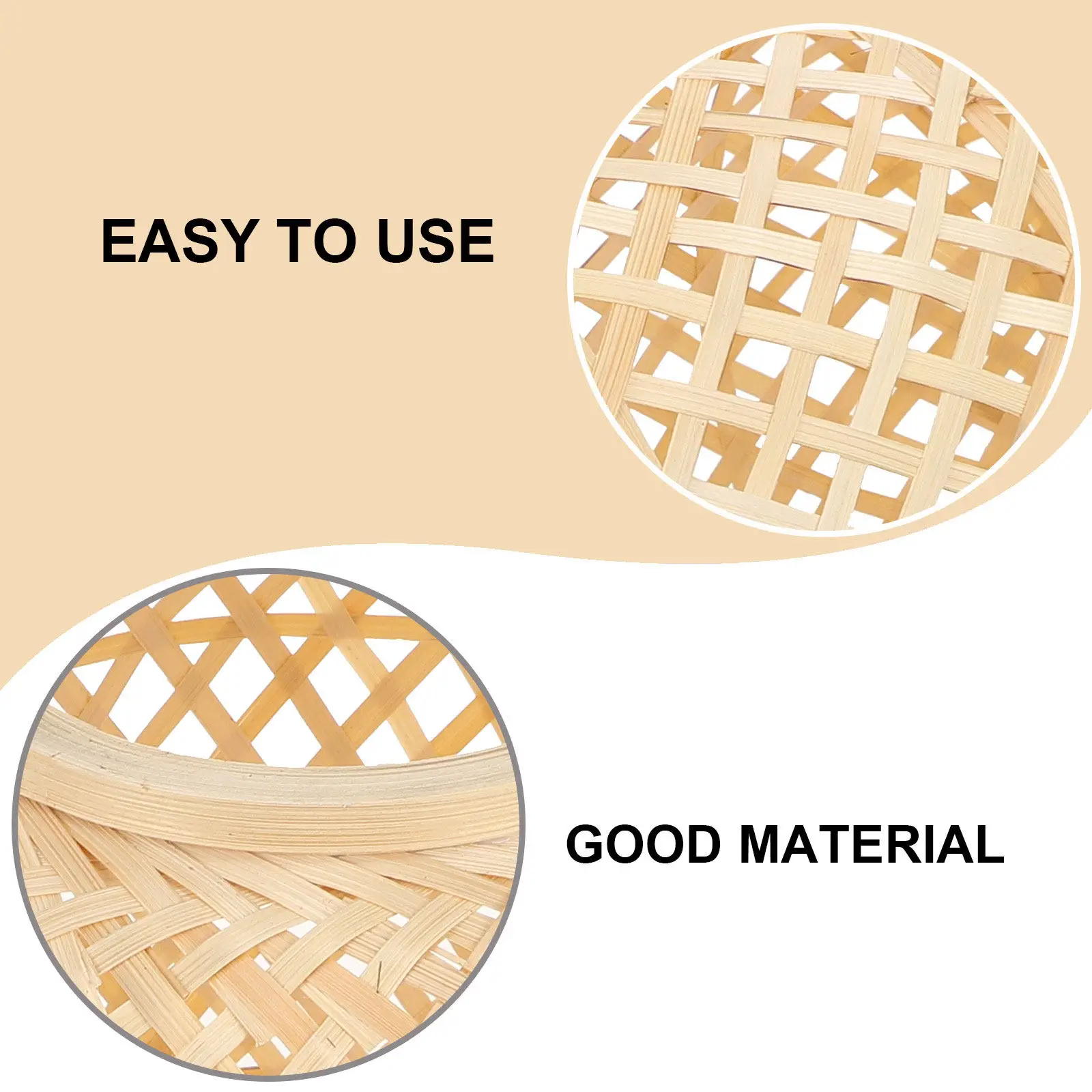 

1Pcs Bamboo Woven Lampshade Rustic Khaki Ceiling Light Cover Home Lampshade Decor Light Protector Decorative Lamp Shade