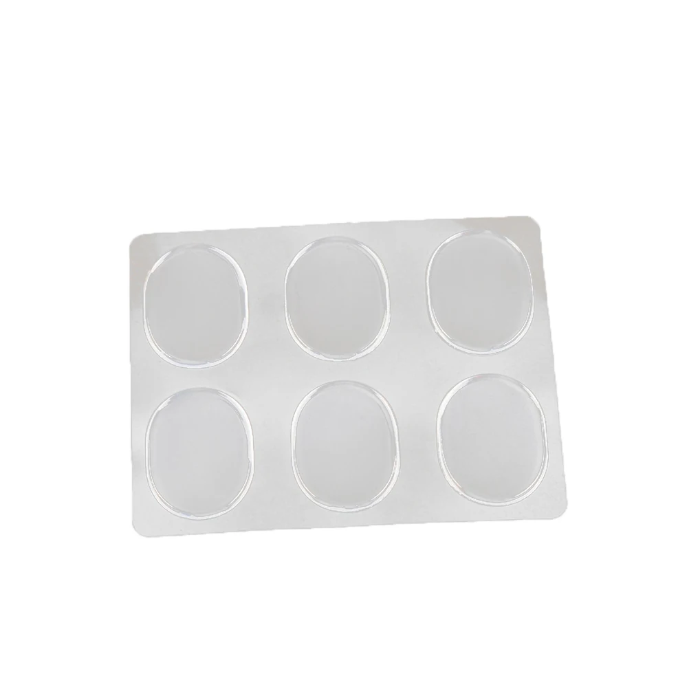 

6pcs Transparent Round Patches Silicone Material Buffering Suitable High Heel Flat Shoes Protect Feet Blister Scratch Rub Hurt