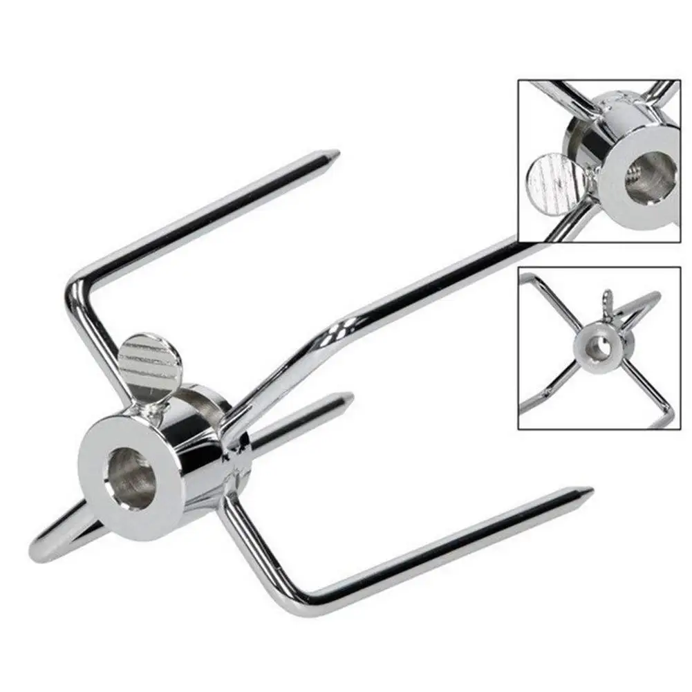 Rotating Fix Fork Barbecue Skewer Oven Accessories Food Steel Grade Skewer Tool Meat Spit Barbecue Fork Skewer Forks Grill T3v9