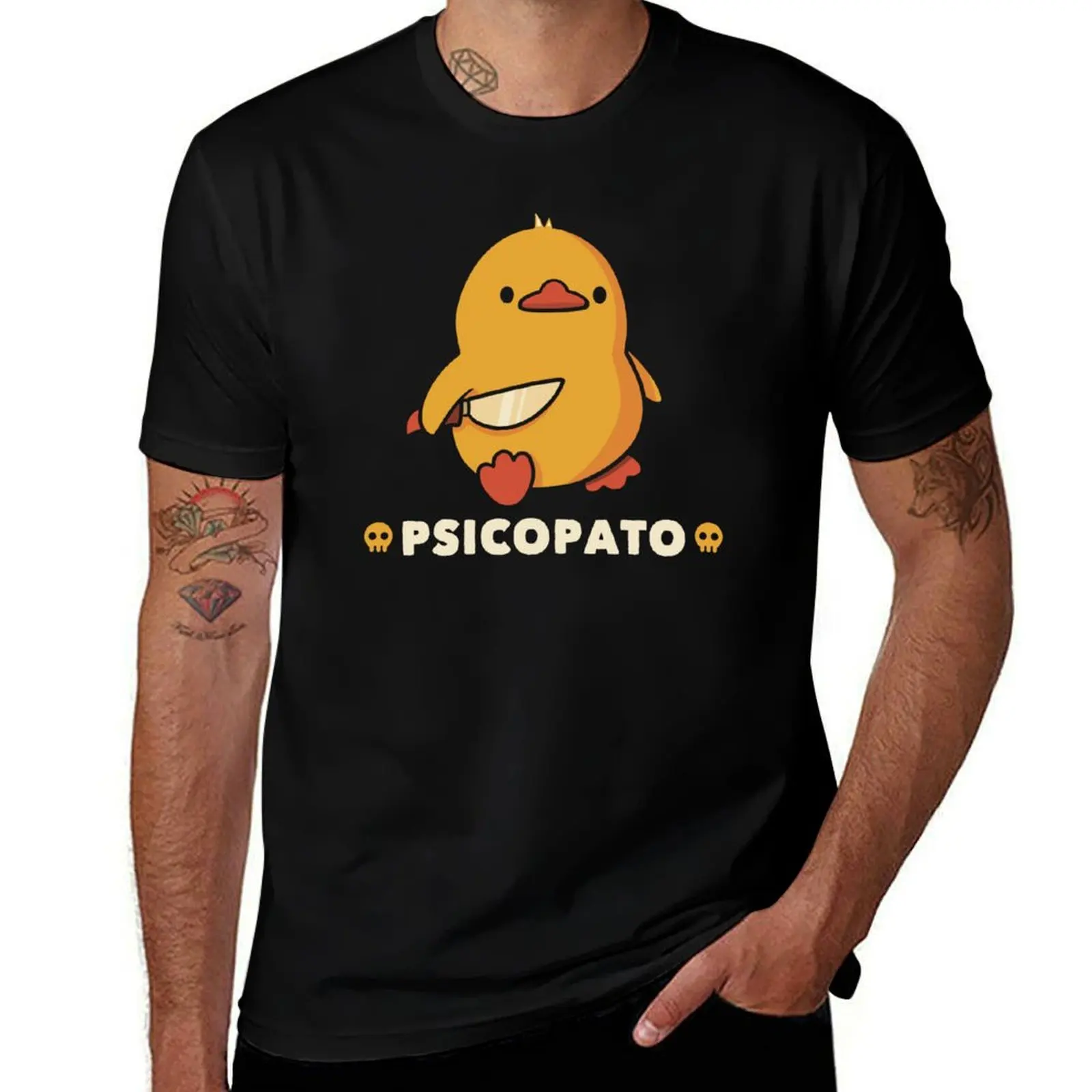 

Футболка Psicopato Funny Duck by Tobe Fonseca, топы, футболка большого размера, эстетичная одежда, роскошная мужская одежда