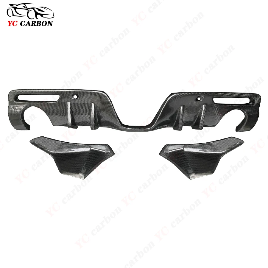 For Toyota Supra GR A90 A91 MK5 High quality real carbon fiber rear diffuser wrap corner chin spoiler lip splitter AG style