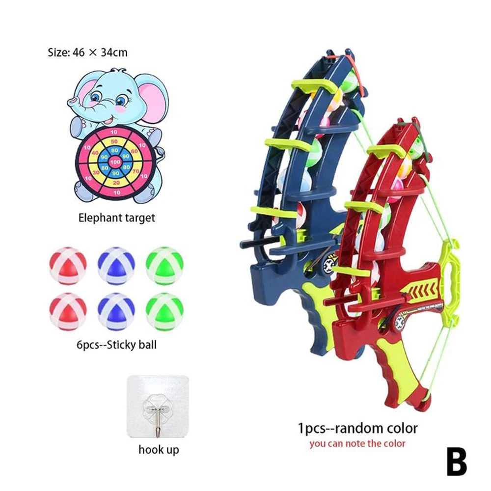 Zestaw Zabawek Plenerowych dla Dzieci Zabawki Sportowe Proca Celownik Lepkie Piłeczki Tarcza Gry Planszowe Edukacyjne Zabawki Sportowe dla Dzieci