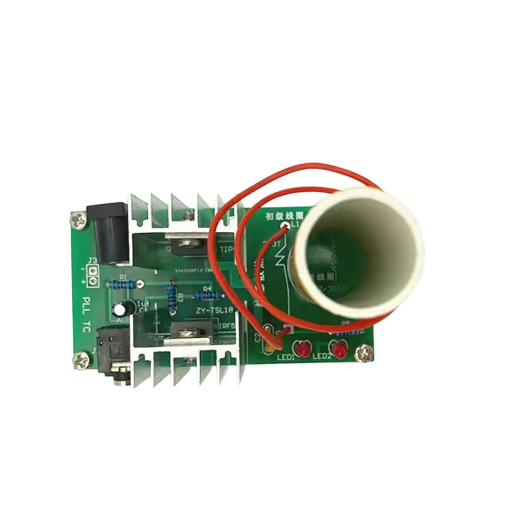 DIY Mini TESLA-Spulen-Kit Mini-Musik-Plasma-Lautsprecher Hochtemperatur-Hochdruck-Plasma 15W DC 15-24V 2A