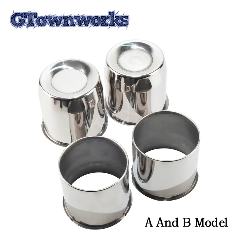 2pcs/4pcs Stainless Steel Push Through Hub Center Caps for 5.15