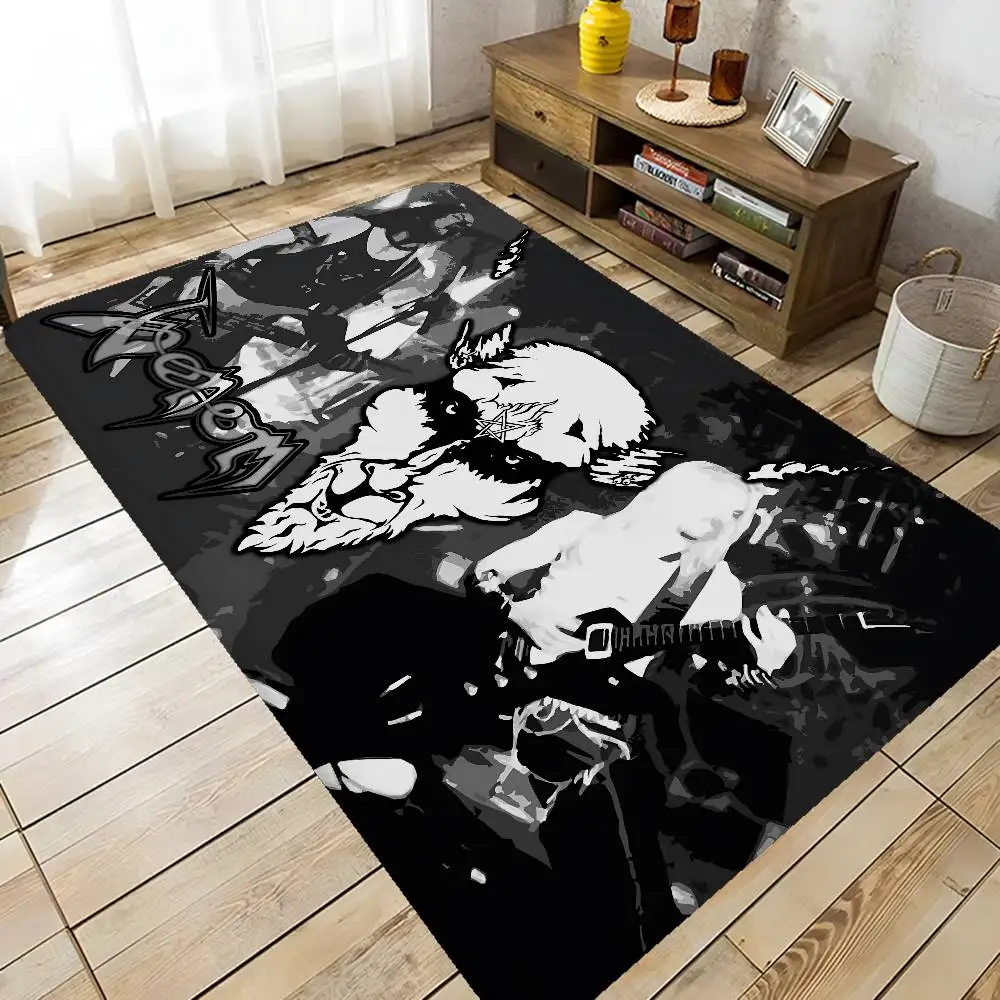 V-Venoms Black Metal Band Floor Mat Room Bedroom Decoration Balcony Anti-Slip Doormat Living Room Welcome Rug