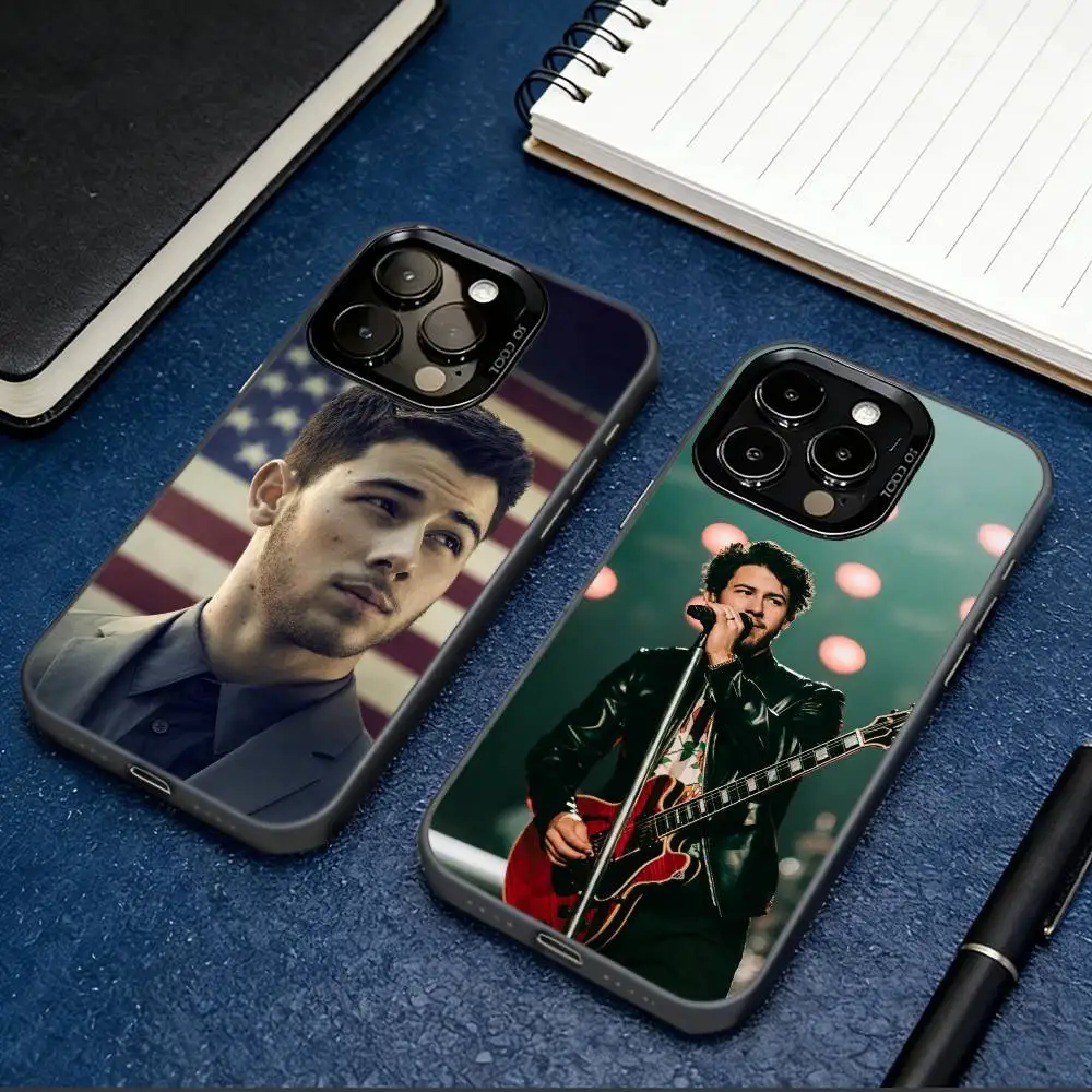 

N-Nick J-Jonas Singer Phone Case For iPhone 17,16,15,14,13,12,11 Plus,Pro Max,XS,Colorful Silver Phone case Funda Cover