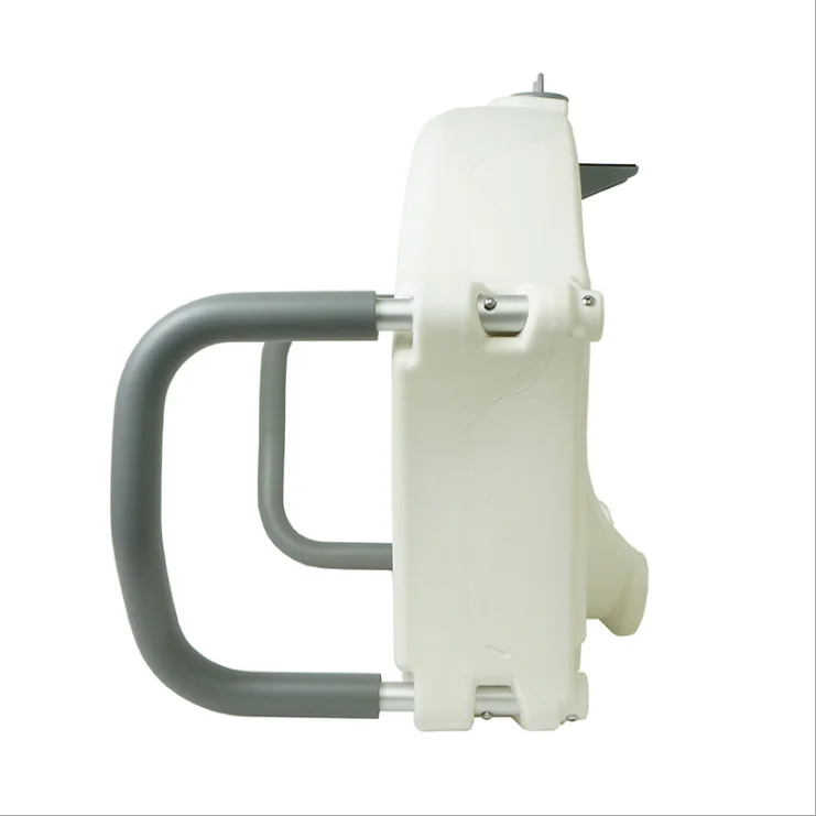 Assento sanitário de plástico para idosos, assento de vaso sanitário elevado com braço