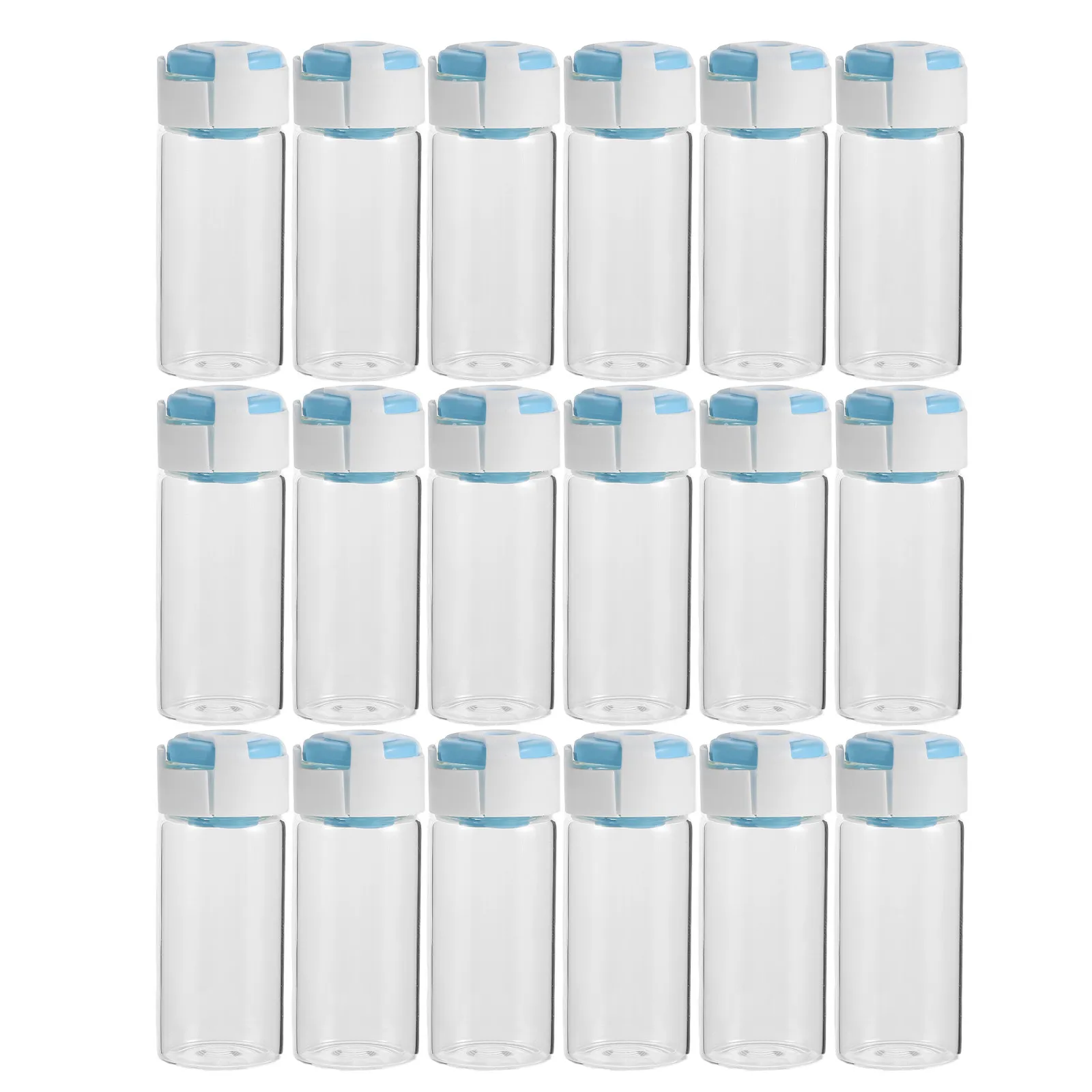 

40Pcs Laboratory Transparent Sealed Glass Ampoule Bottles Clear Vials for Research Chemical Storage Glass Vials