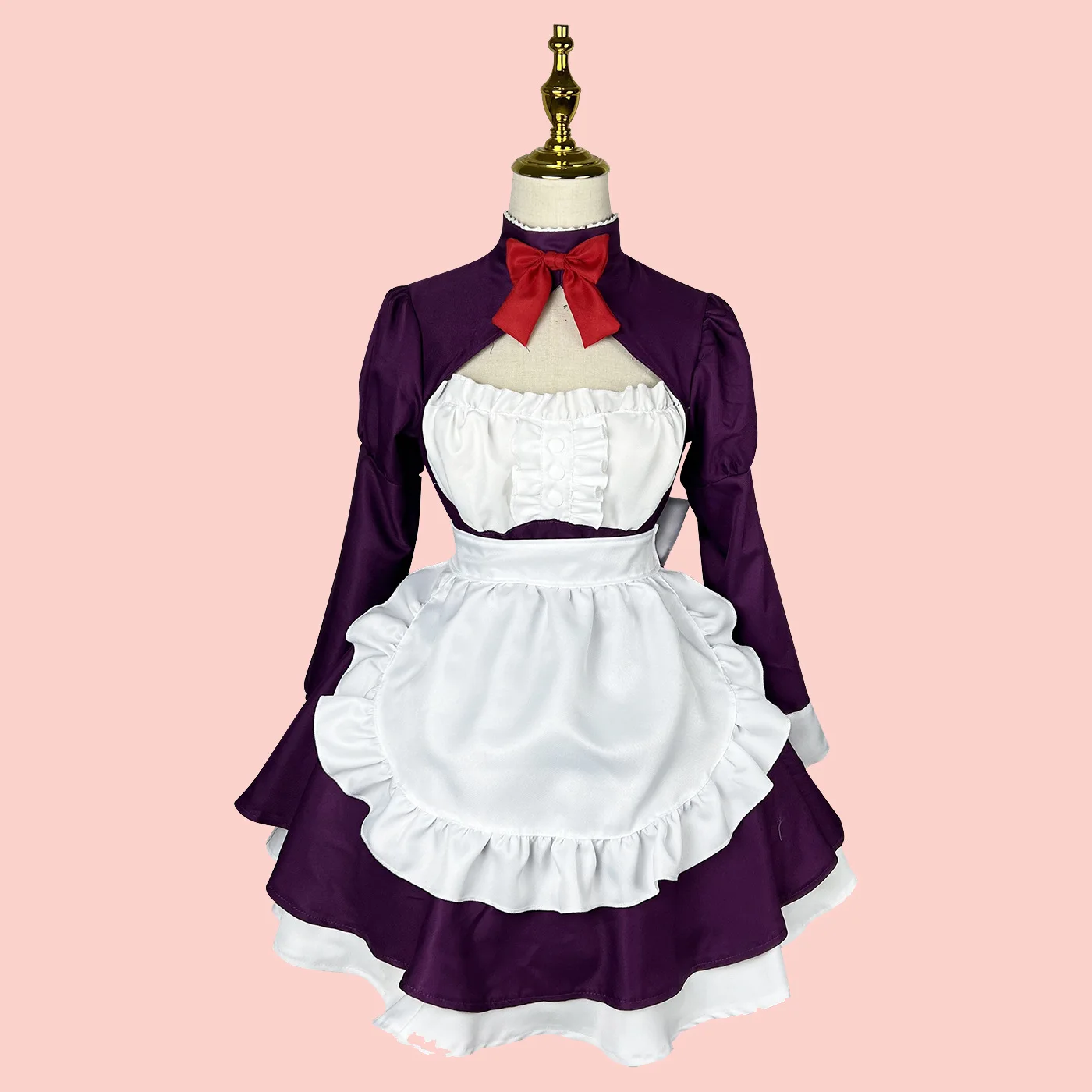 Anime japonês preto mordomo empregada doméstica mascarada menina traje mulher trajes cosplay vestido avental para festa de halloween vestido