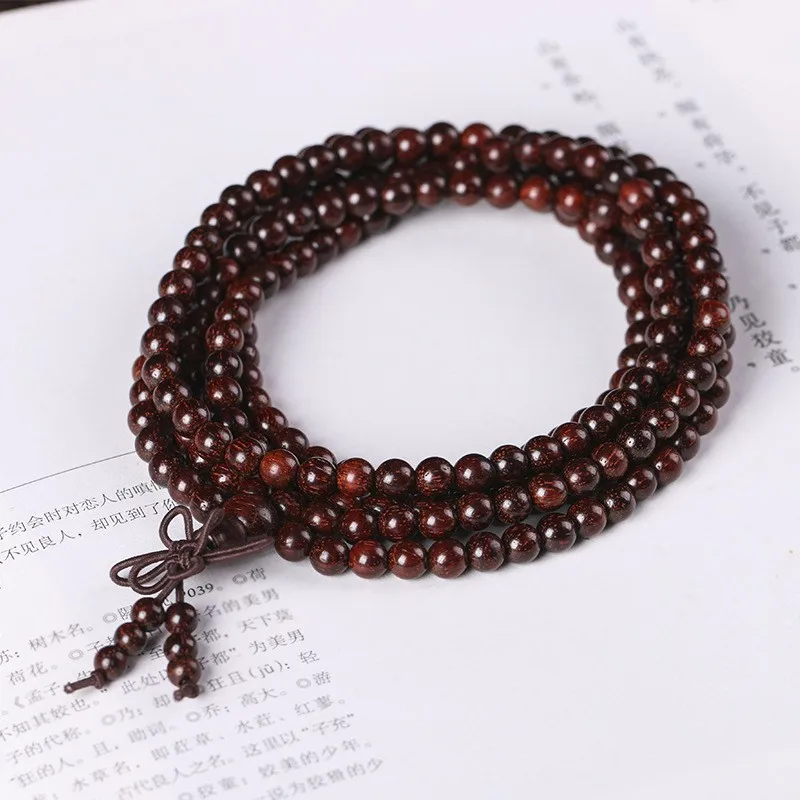 Indian sandalwood 5mm Buddha beads red sandalwood authentic Himalayan bracelet yoga Zen