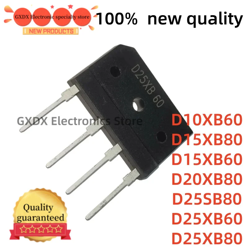 10-20piezas 100% nuevo D10XB60 D15XB60 D15XB80 ZIP-4 D20XB80 D25SB80 D25XB60 D25XB80 ZIP-4 In Stock