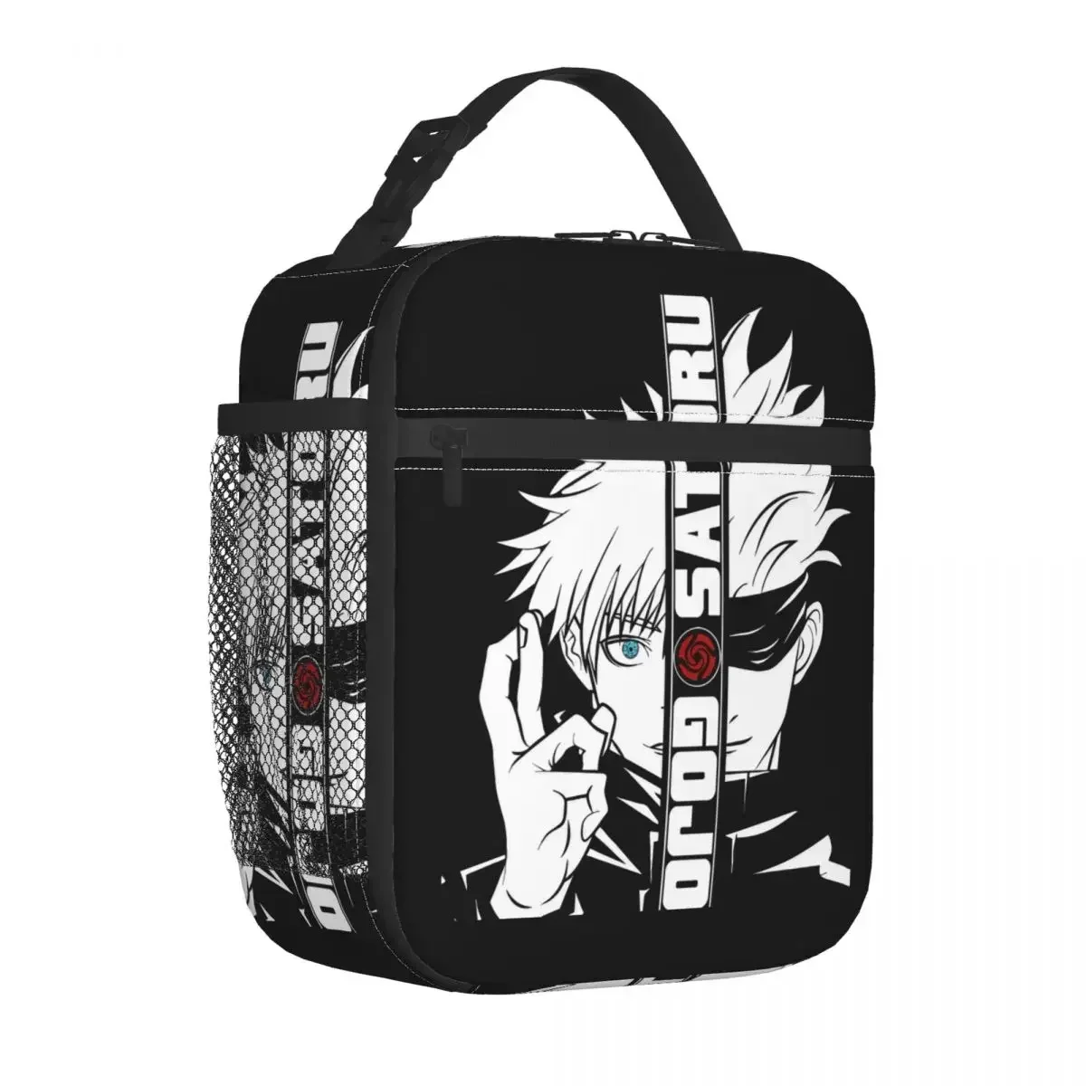 

Kaisen Gojo Satoru Insulated Lunch Bags Thermal Lunch Container Anime Portable Lunch Box Tote Food Handbags School