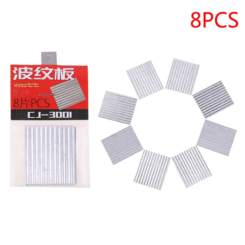 8PCS 1/35 Steel Shed Corrugated Tile Miniature Sand Table Material Layouts House Dioramas Model Landscape Building