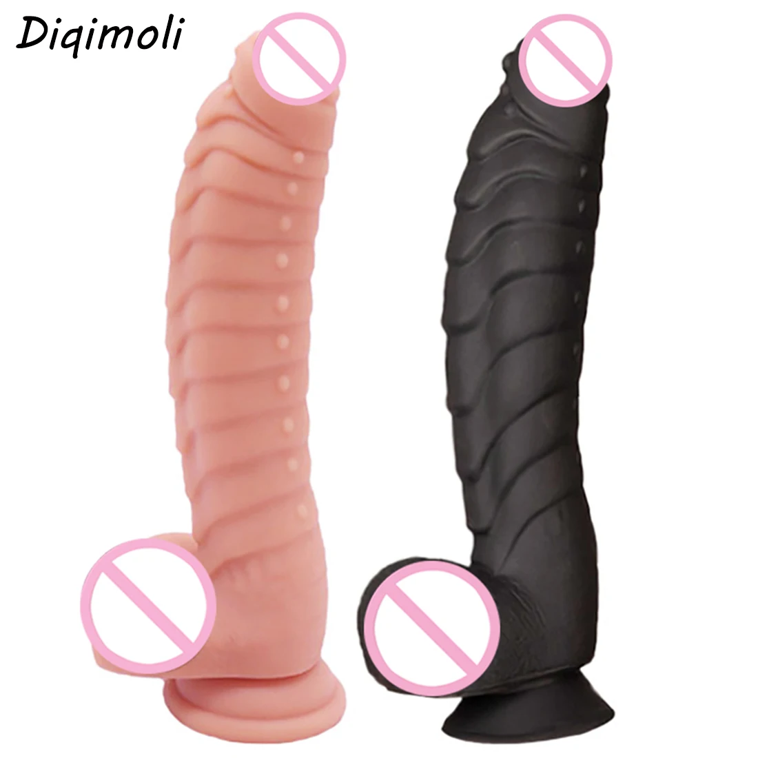 Huge Silicone Scaly Dildos with Suction Cup Soft Big Dick Realistic Penis Erotic Thick Phallus Sex Toys for Women Masturbation