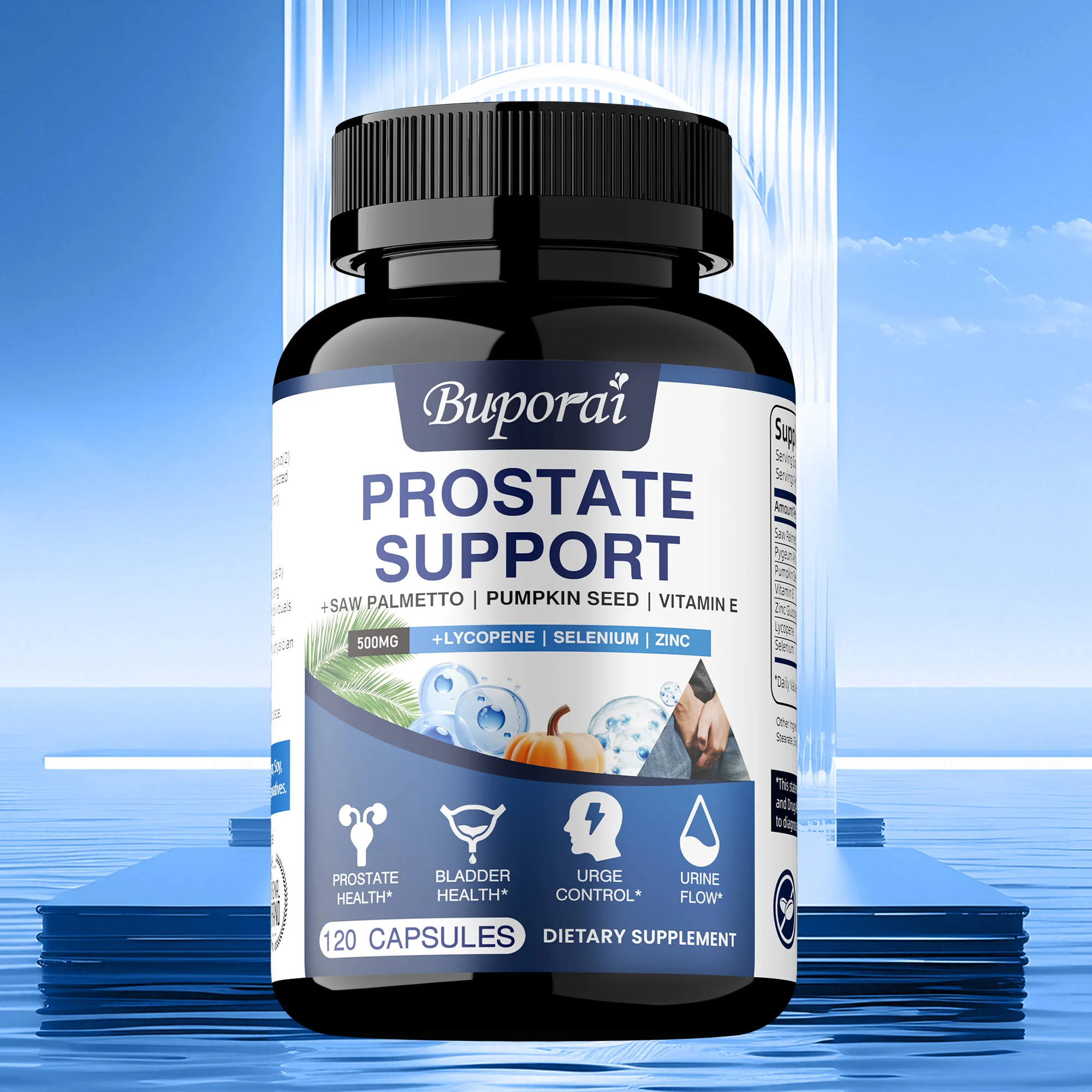 

Prostate Support - Prevents Hair Loss, Reduces Urination Frequency, Promotes Prostate & Urinary Tract Health, Improves Immunity