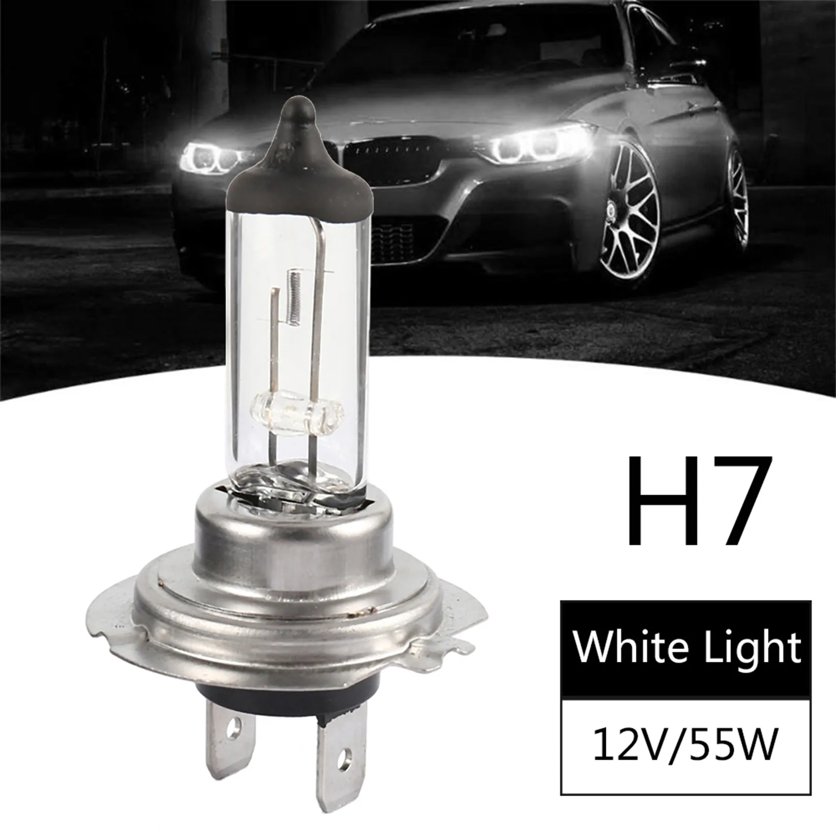 6Pcs H7 Halogen Car Fog Halogen Headlight Bulb 55W Auto Lamp Professional Auto Car Accessories Headlights Bulbs 12V