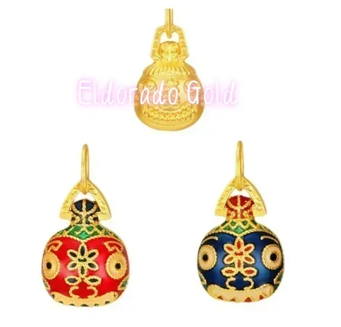 

Золотой кулон Eldorado Gold 999 пробы, подвеска в виде зверя, семейные кулоны из чистого золота 24K, шармы для браслетов DIY