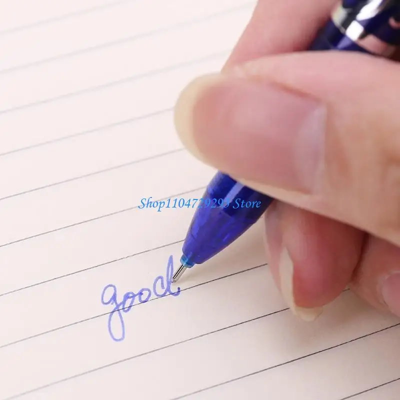12Pcs for Creative 0.5mm Erasable Gel Pens Blue Office Student Station