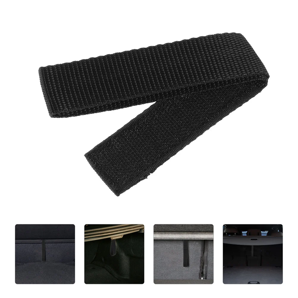

2pcs Trunk Pull Cover Strap For Y Heavy Duty Nylon Auto Accessories Cargo Tie Down Hook Loop Fastener Vehicle Interior