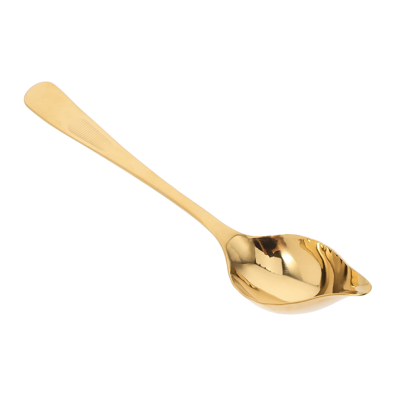 

Stainless Steel Sauce Spoon With Spout Drizzling Tool For Chocolate Oil Soup Cooking Decorating Serving Kitchen Utensil