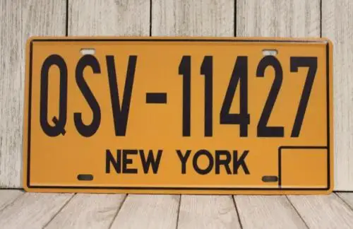 QSV-11427 Replica New York License Plate Entourage metal sign Movie TV Show Prop XZ