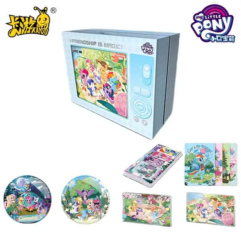 

KAYOU My Little Pony Card Вечная карта дружбы Лесные приключения Подарочная коробка Значок Карточная книга Подлинная оригинальная периферийная игрушка в подарок