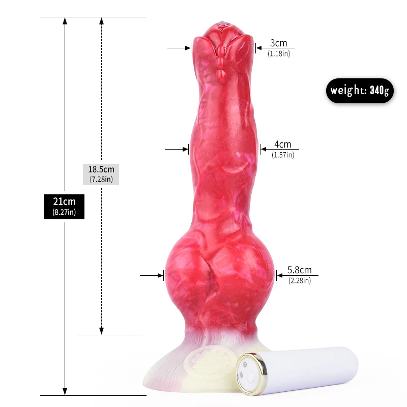 LUUK Animal Dog Knot Dildo Wireless Sex Toys For Women Soft Silicone Masturbator G Spot Stimulate Remote Control Adult Goods