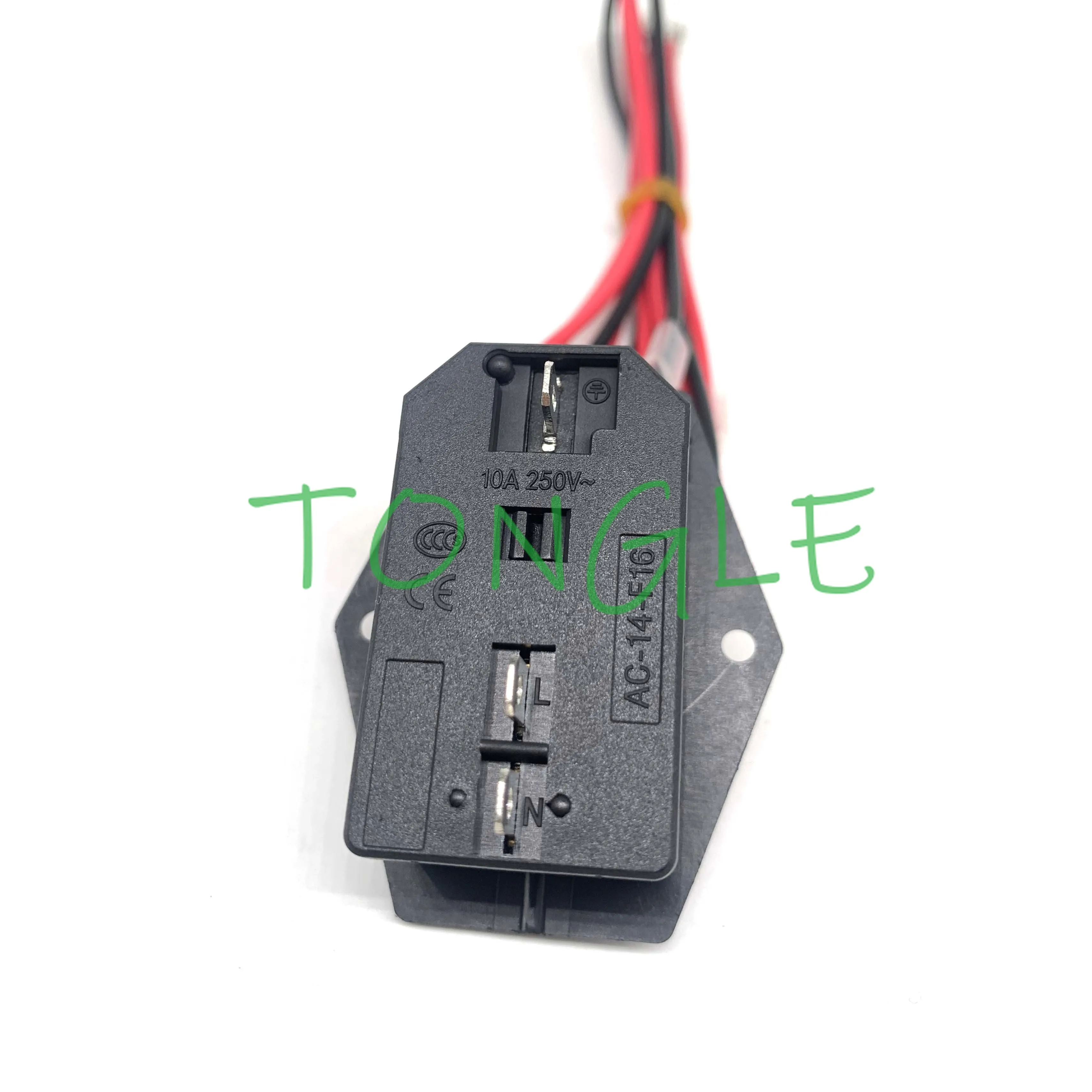 IEC320 C14 Socket for Power Supply Cord Arcade Machine, IO Switch with Fuse, On and Off Switch, Female Plug, 3 Pin, 1Pc
