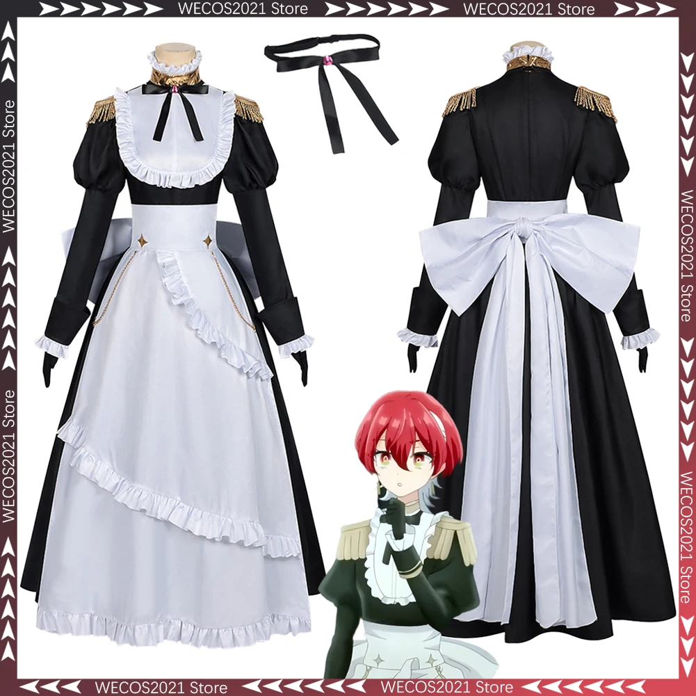 

Disguise Anime Playing Death Games Food Table Benya Cosplay Maid Dress Women Costume Halloween Female Role Play Fancy Outfit