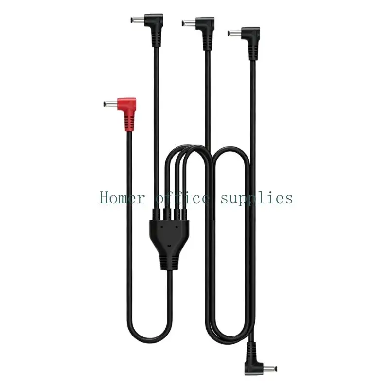 K43B 3.8X1.35Mm Fan Clothing Power Splitter Cable PVC Spare Cord for Air Conditioner Clothing Travel Use