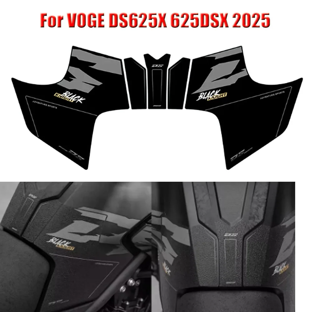 Motorcycle Fuel Tank Sticker Side Decal Protector Traction Pad Cover Decoration Sets For LONCIN VOGE DS625X DSX 625 2025