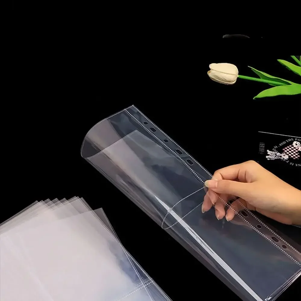 Raccoglitore per tesserini A4 Kpop con tasche multiple PP Album fotografico trasparente Pagine di ricarica Carta fai da te Timbro Die Creazione di gioielli