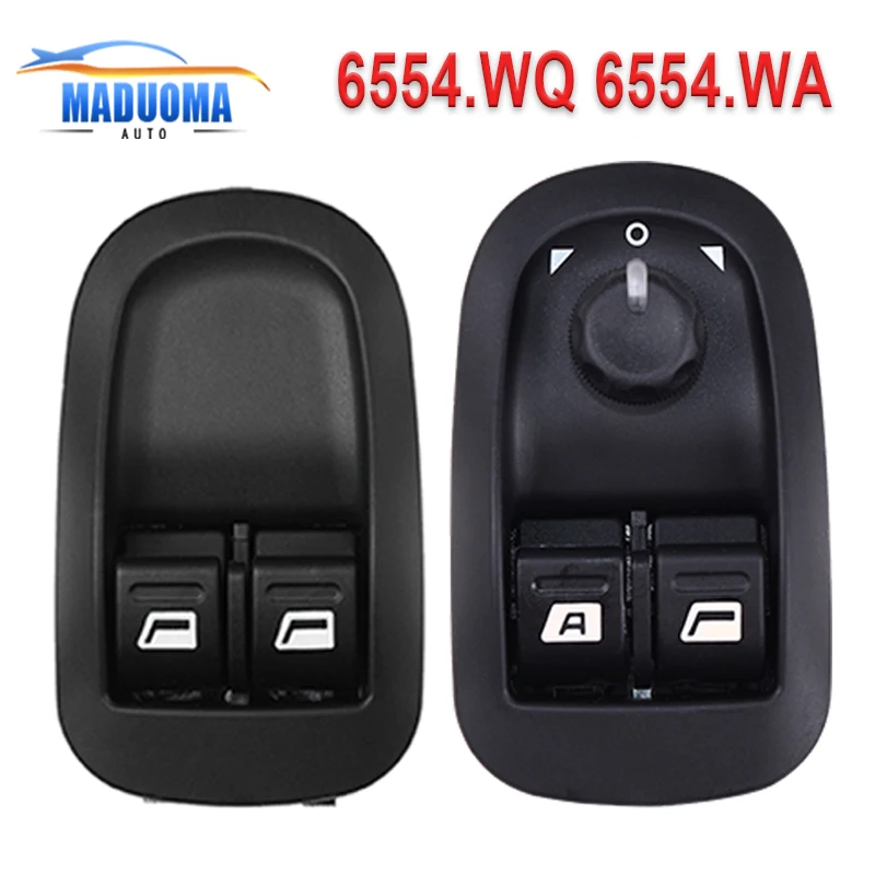 New 6554WA 6554.WQ 6pins Car Accessories Electric Power Window Switch For Peugeot 206 2000-2009 6554.WA 6554WQ