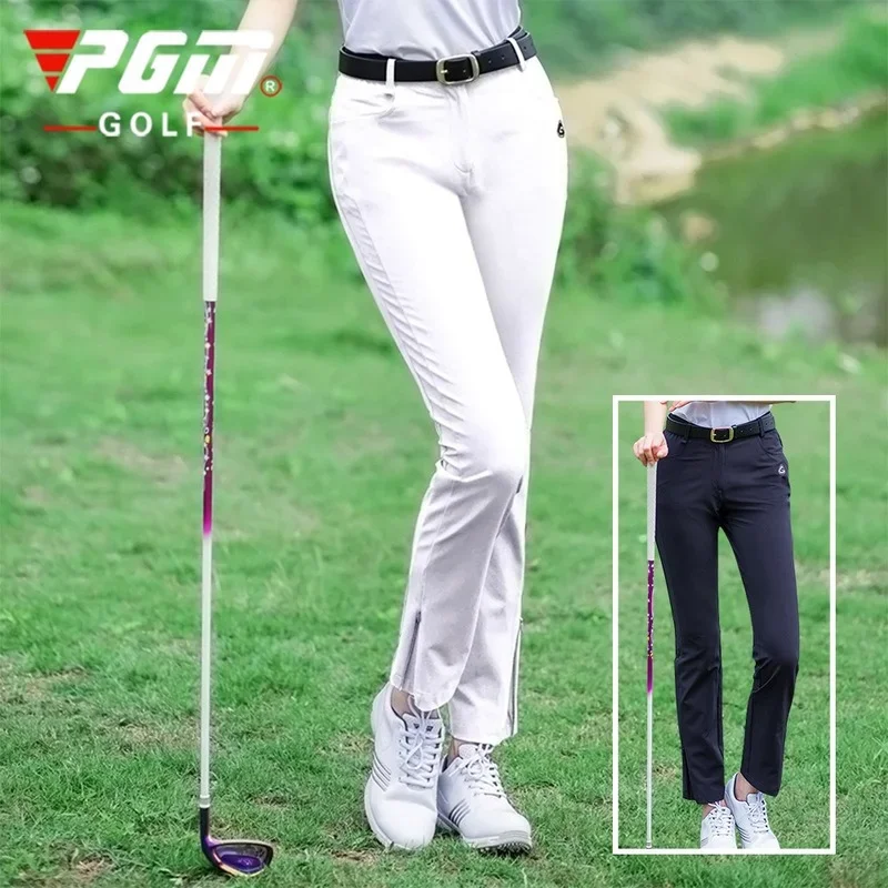 

PGM 2024 Women Golf Pants Summer Ladies Slim Elastic Breathable cropped pants Sports Wear Clothing Casual daily wear lady pants